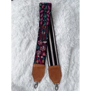Colorful  Vintage Floral Huipil Bag Strap